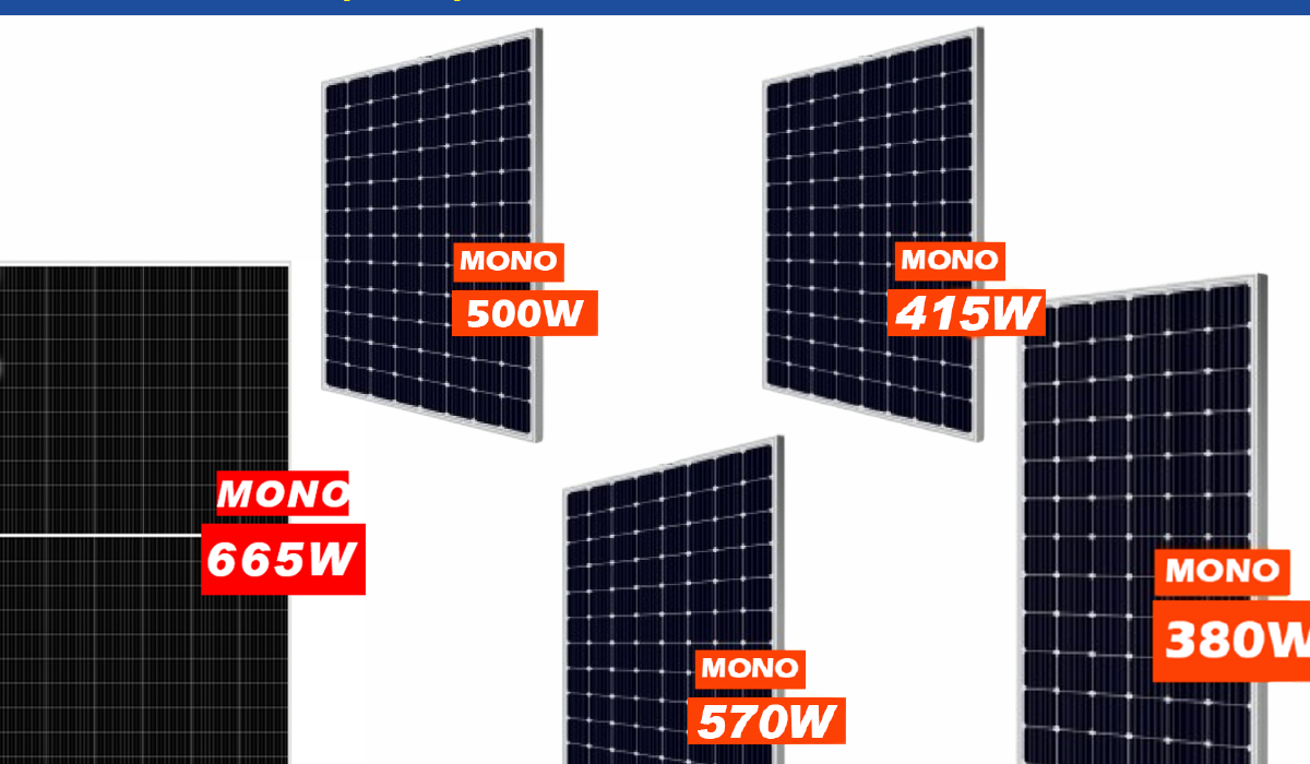 670watts Mono Solar Panel 36v/48v/96v